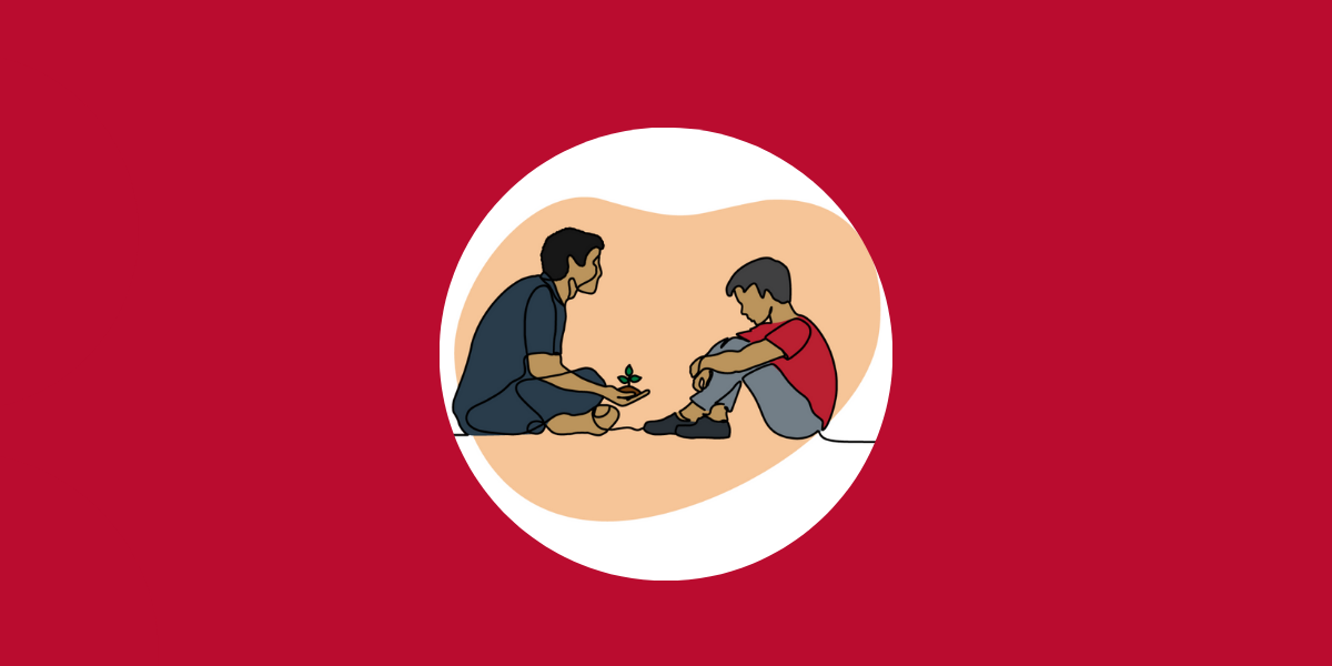 Adult and child - healing
